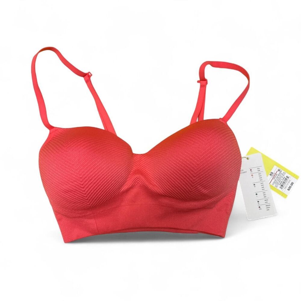 All-in-motion Women's Red/Pink Athletic Bra XS